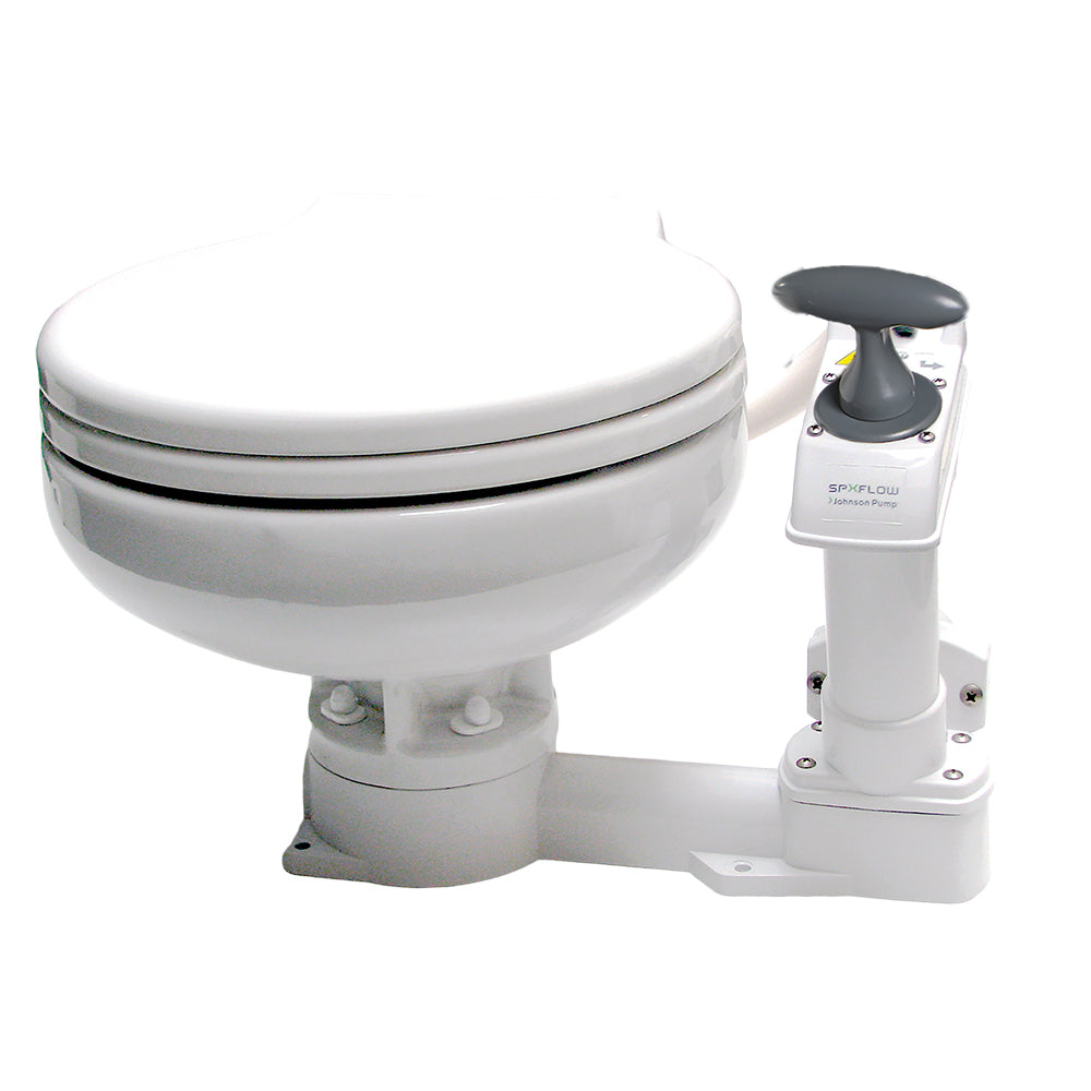 Johnson Pump AquaT Manual Marine Toilet Super Compact
