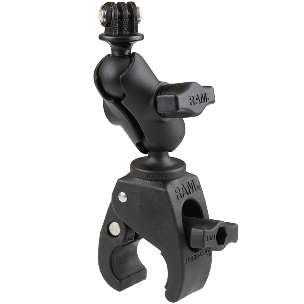 RAM Mount Small ToughClaw Base wShort Double Socket Arm GoProAction Camera Mount