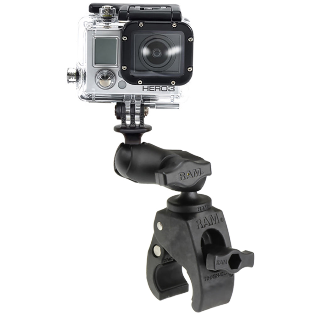 RAM Mount Small ToughClaw Base wShort Double Socket Arm GoProAction Camera Mount