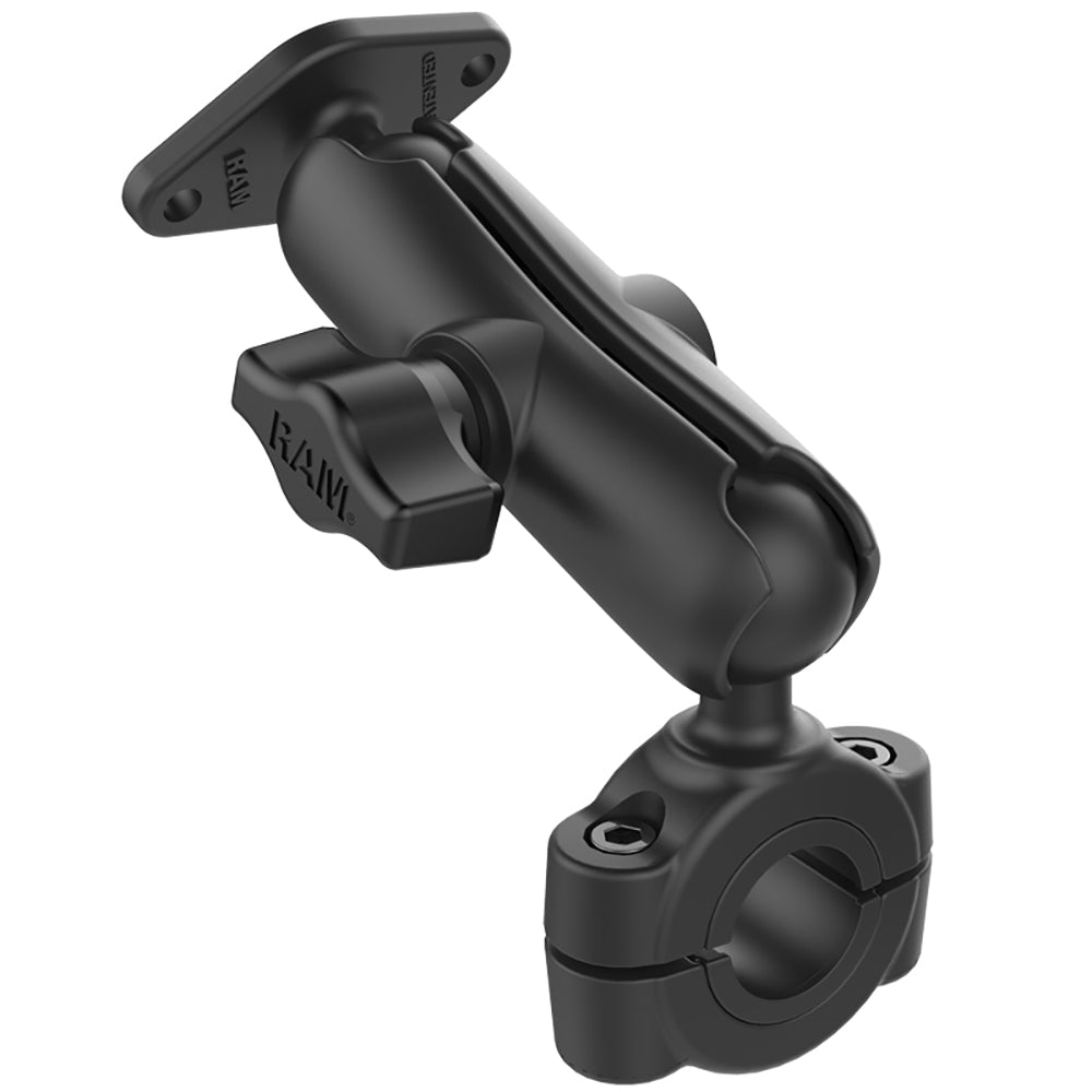 RAM Mount RAM Torque 34 1 Diameter HandlebarRail Base with 1 Ball Medium Arm and Diamond Ball Base