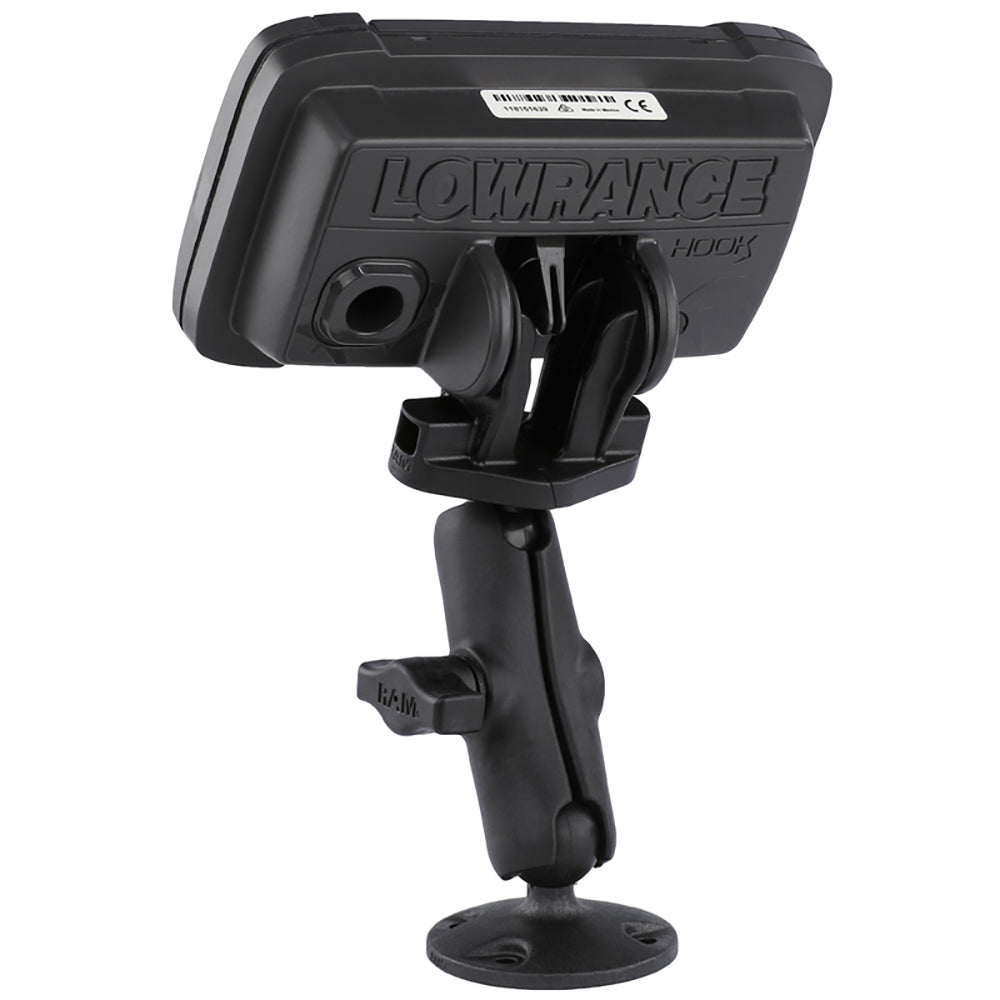 RAM Mount B Size 1 Composite Fishfinder Mount for the Lowrance Hook2 Series