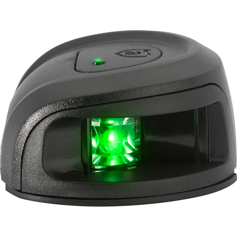 Attwood LightArmor Deck Mount Navigation Light Black Composite Starboard green 2NM