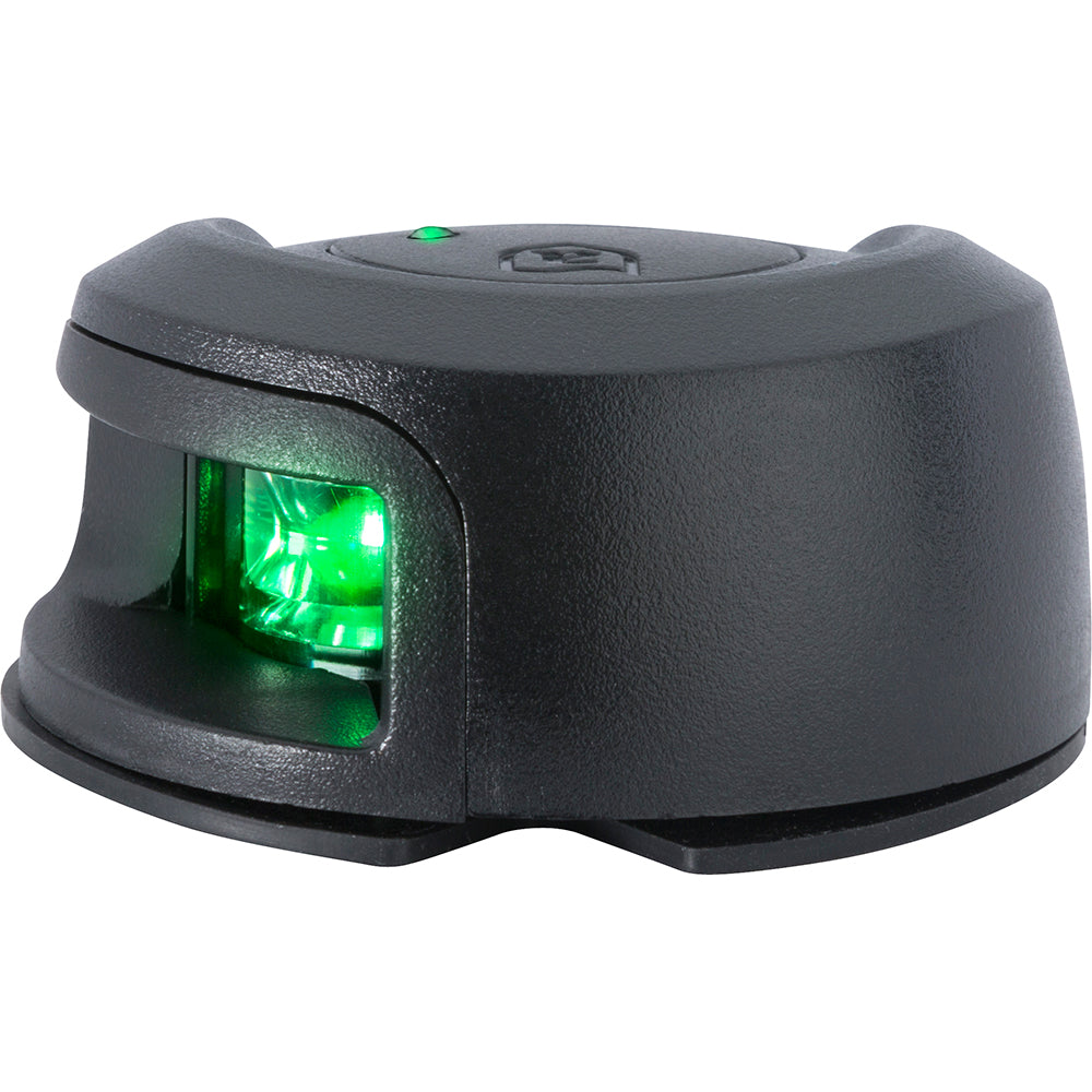 Attwood LightArmor Deck Mount Navigation Light Black Composite Starboard green 2NM