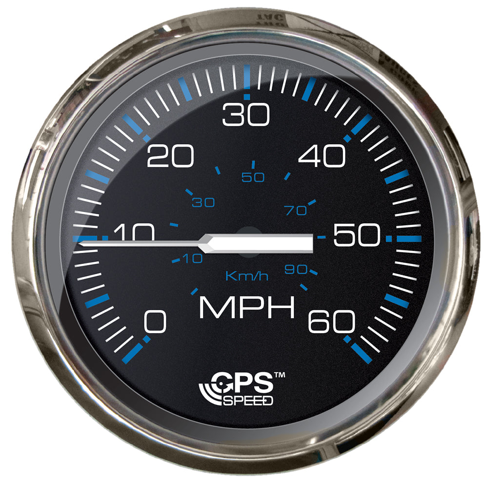 Faria Chesepeake Black 4 Studded Speedometer 60MPH GPS