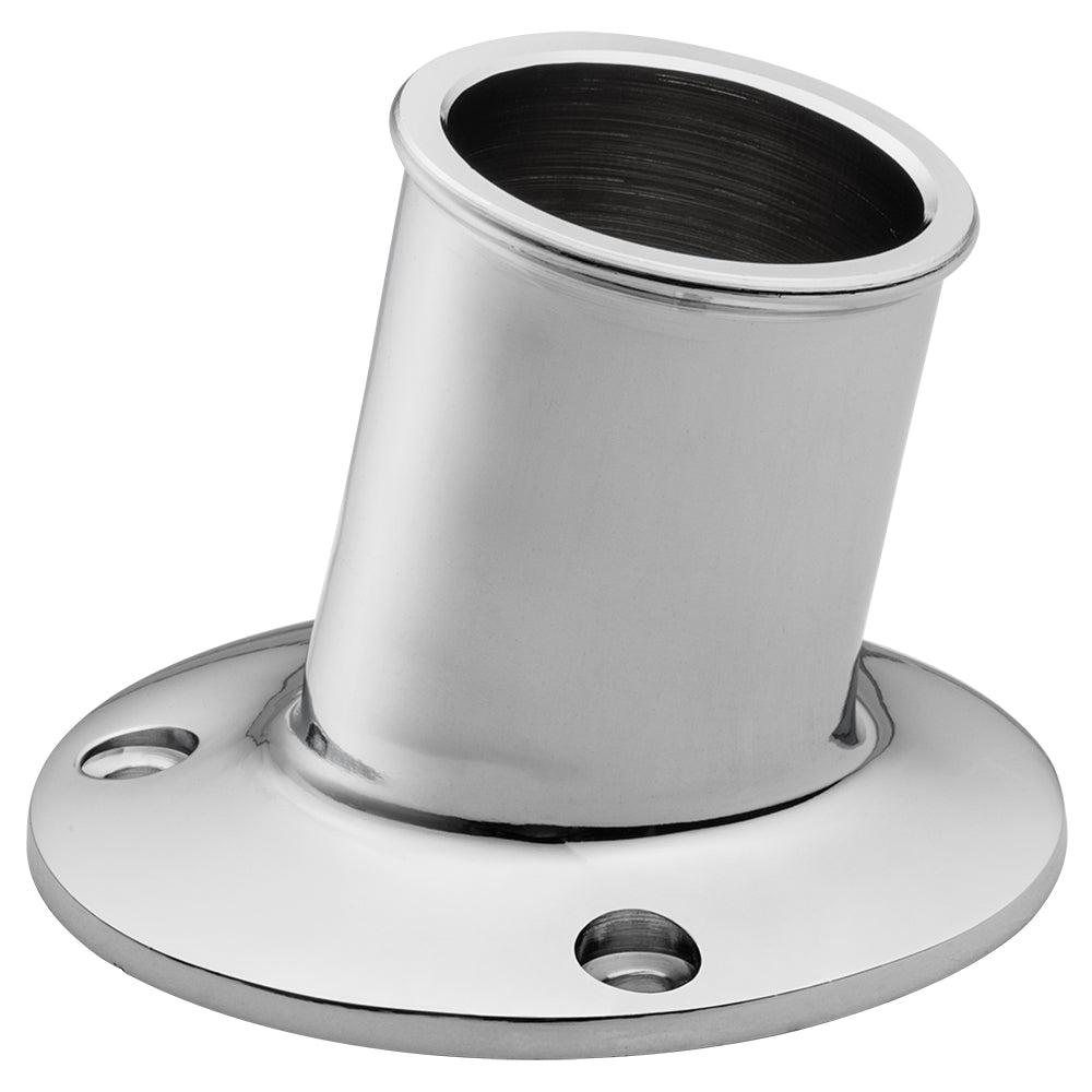 Whitecap TopMounted Flag Pole Socket CPBrass 114 ID