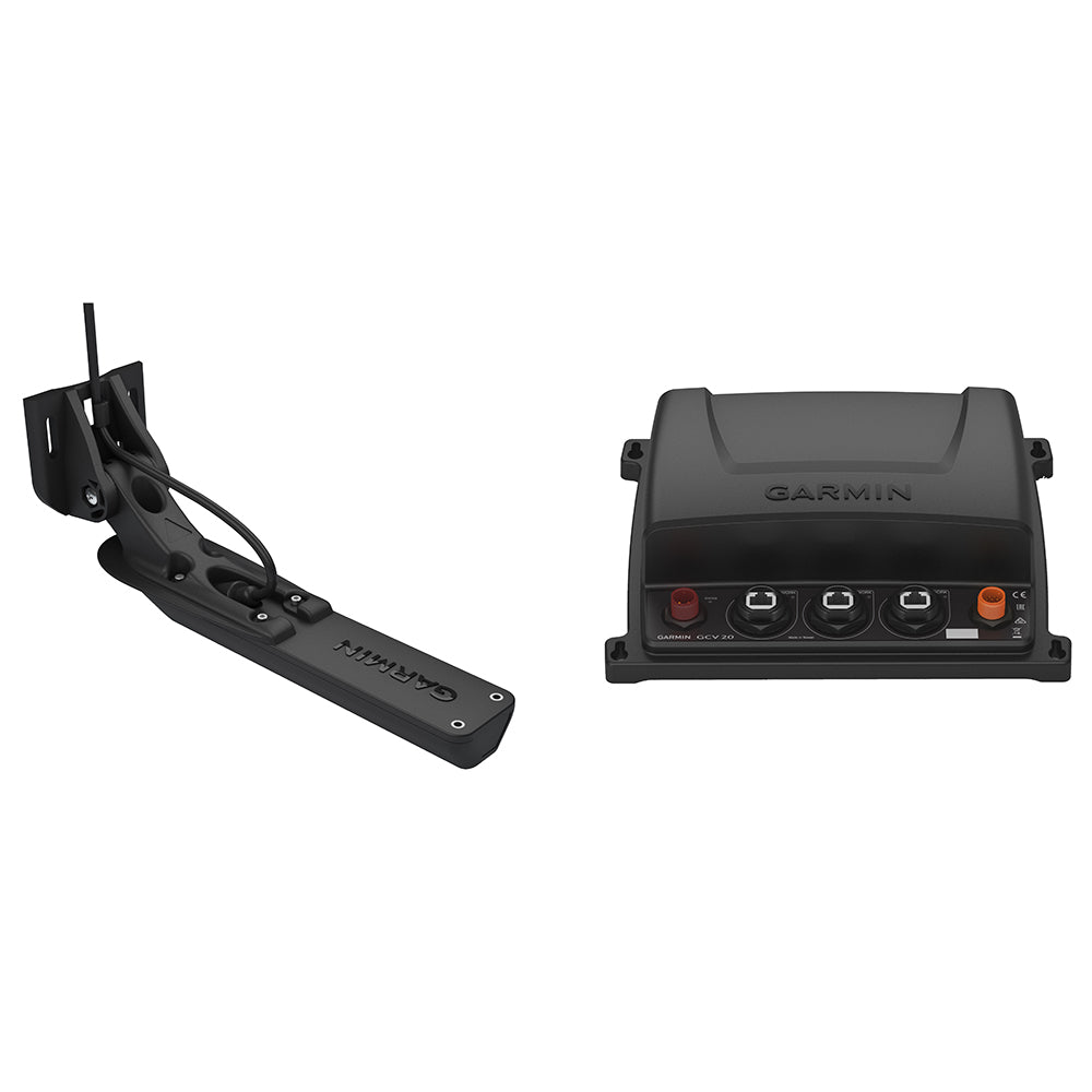 Garmin GCV 20 Ultra HD Scanning Sonar Black Box wGT34UHDTM Ultra HD Transom Mount Transducer