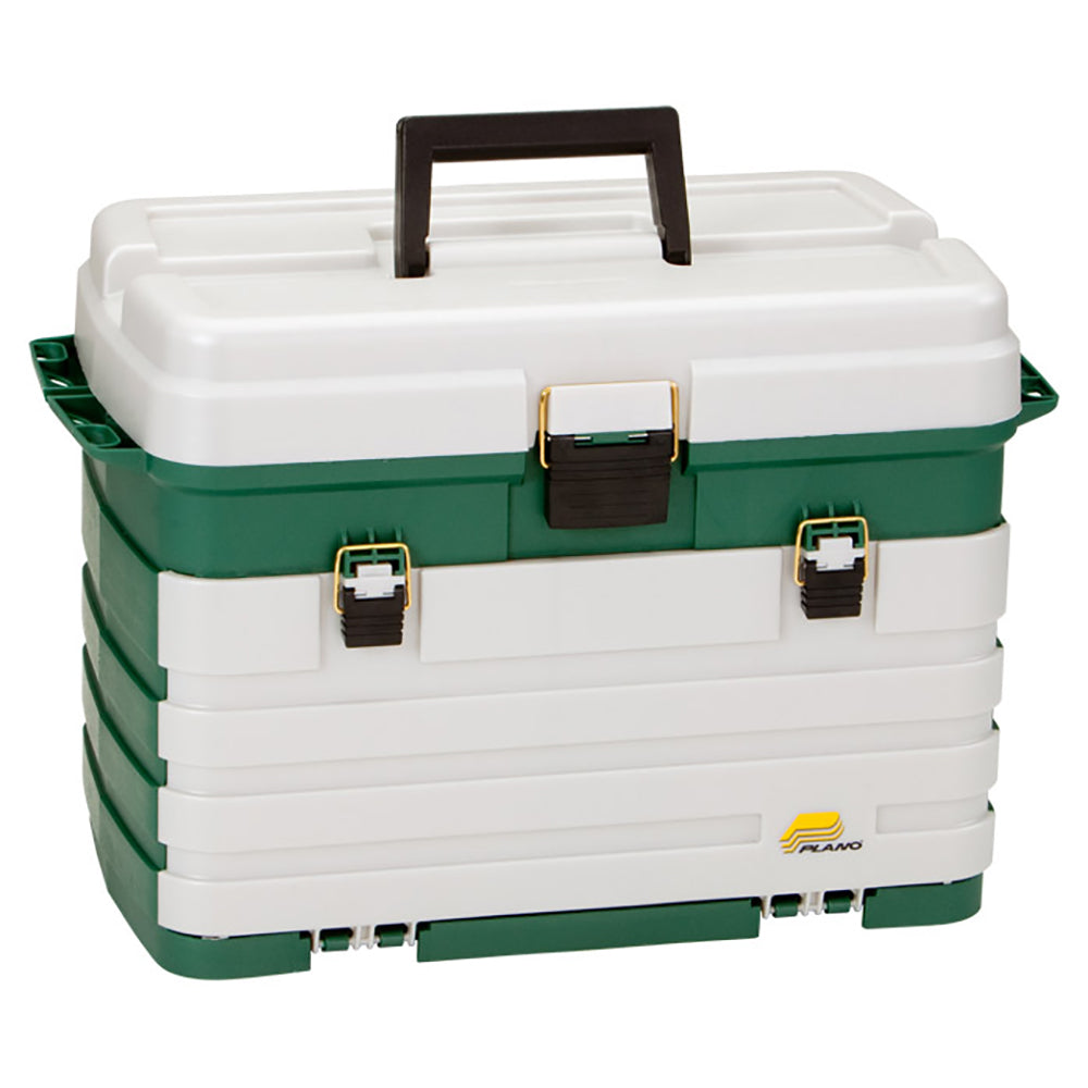 Plano 4Drawer Tackle Box Green MetallicSilver