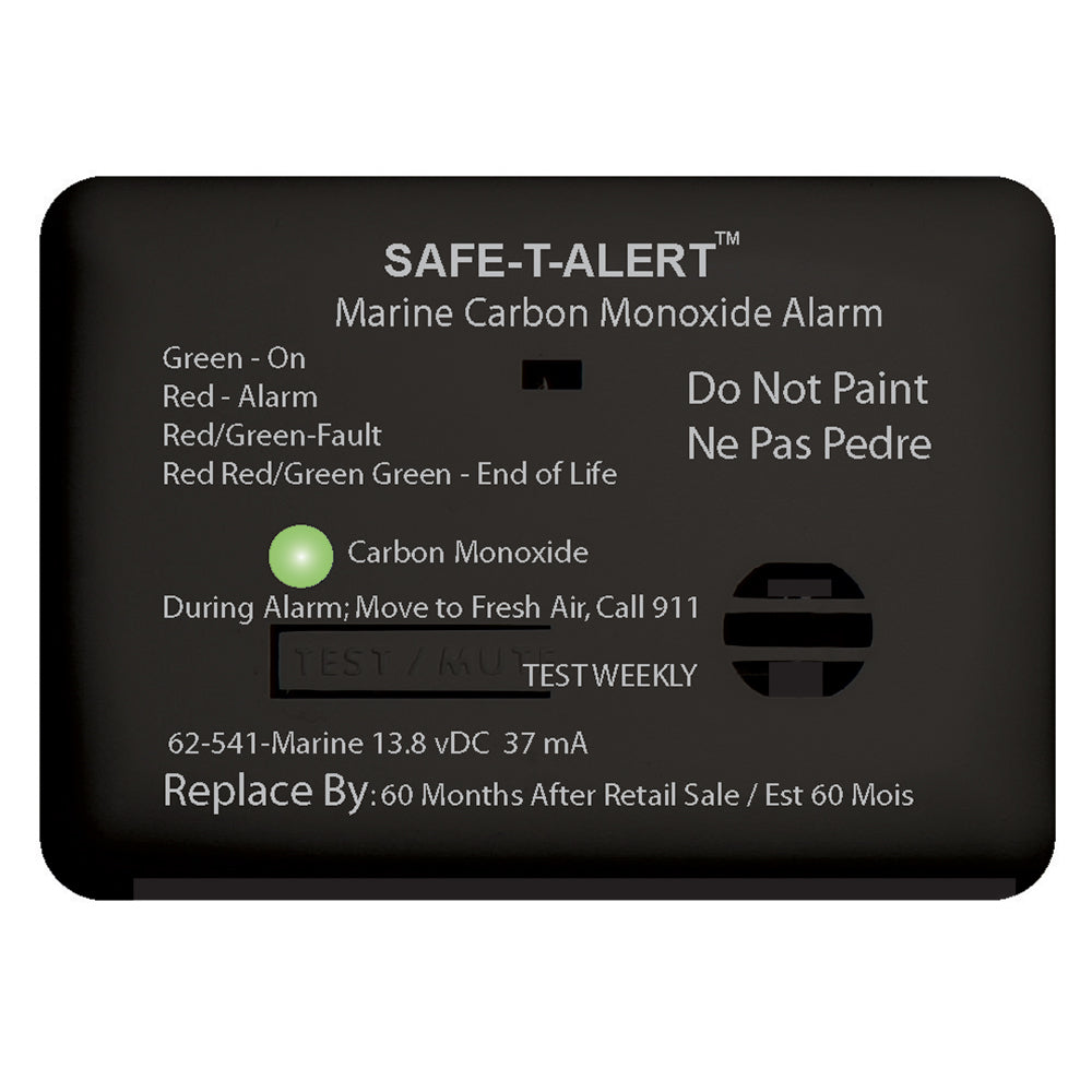 SafeTAlert 62 Series Carbon Monoxide Alarm 12V 62541Marine Surface Mount Black
