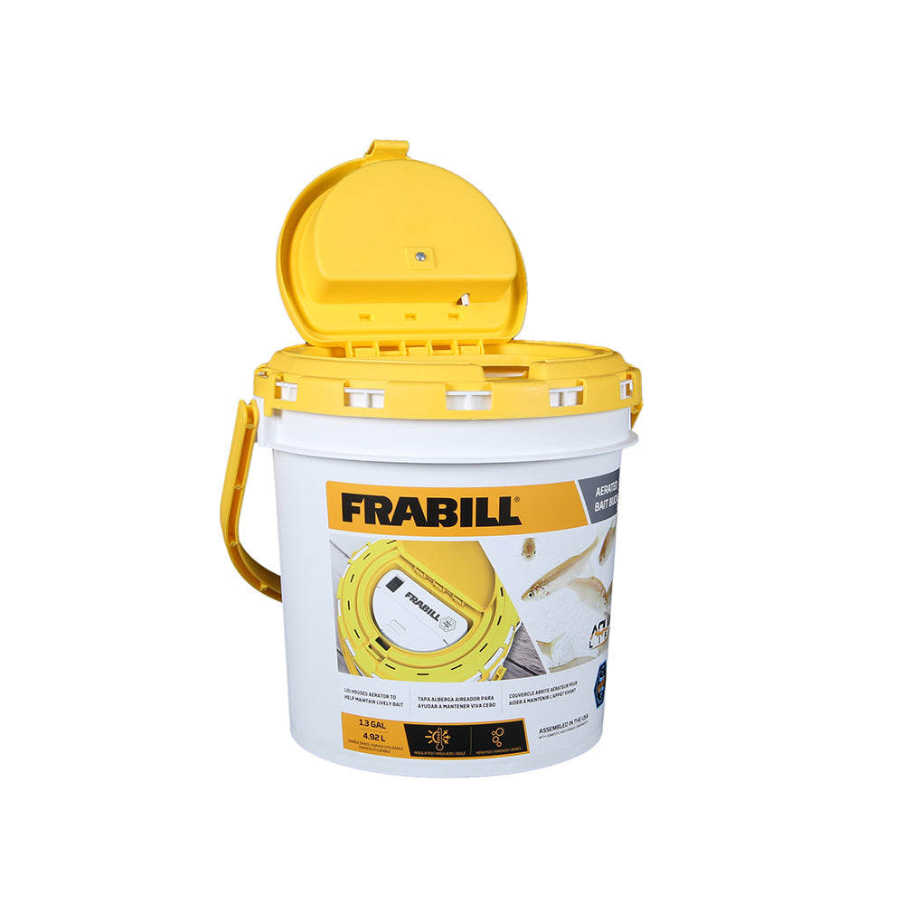 Frabill Dual Fish Bait Bucket wAerator BuiltIn