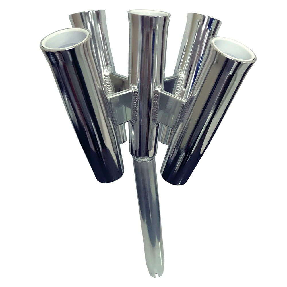 Tigress Five Rod Cluster Bent Butt Polished Aluminum