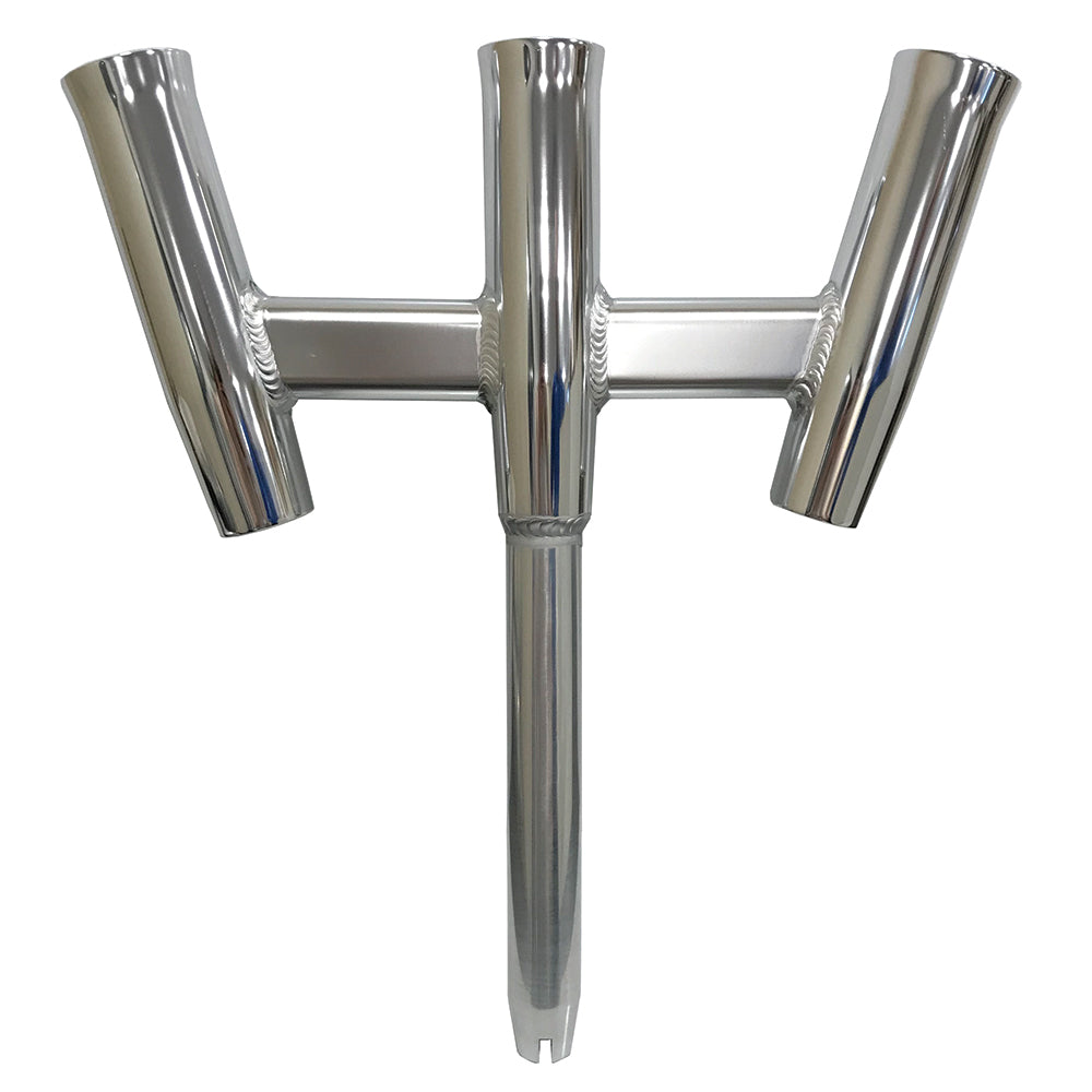Tigress GS Trident Rod Holder Straight Butt Polished Alumunim