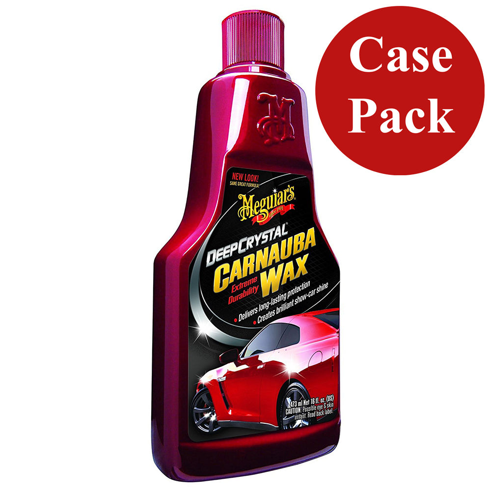 Meguiars Deep Crystal Carnauba Wax 16oz Case of 6