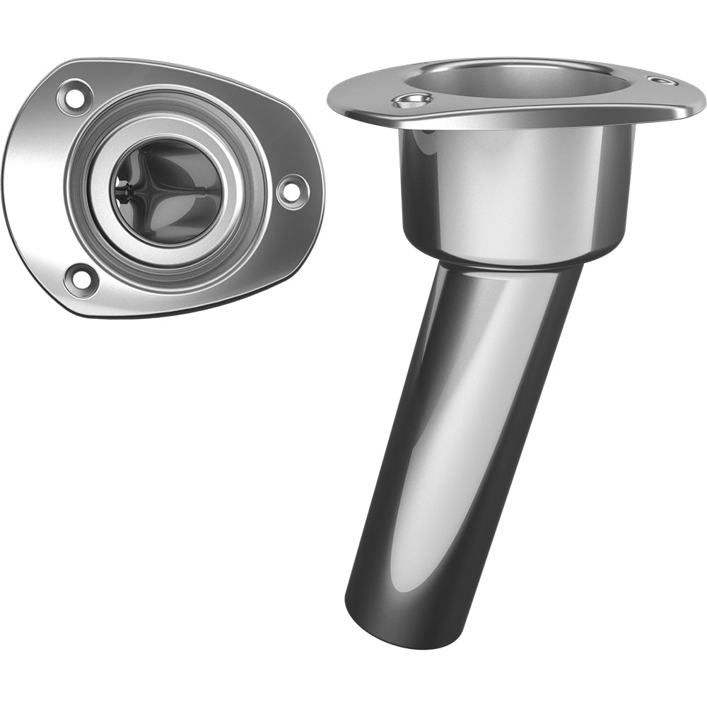 Mate Series Stainless Steel 15 Rod Cup Holder Open Oval Top