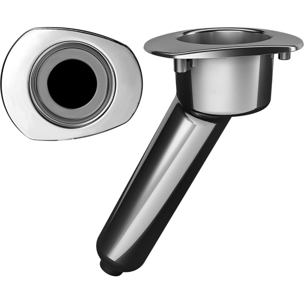 Mate Series Elite Screwless Stainless Steel 30 Rod Cup Holder Drain Oval Top