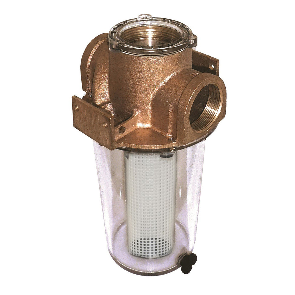 GROCO ARG1000 Series 1 Raw Water Strainer wNonMetallic Plastic Basket