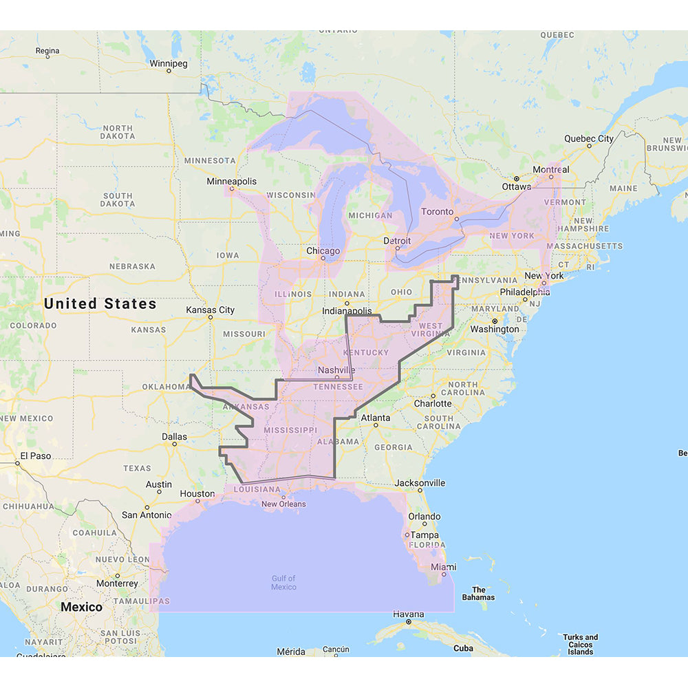 Furuno Gulf of Mexico Great Lakes Rivers Vector Chart Standard Resolution Satellite Photos fPart of the Great Lakes