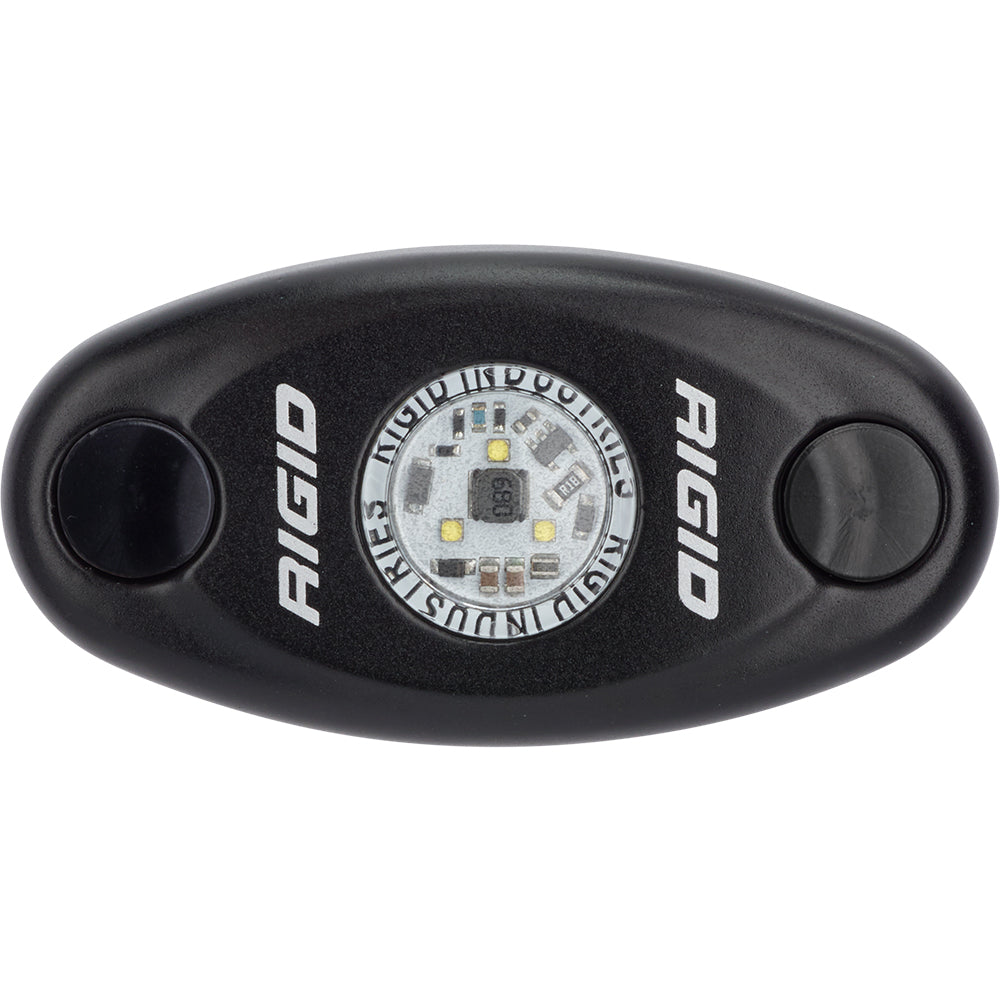 RIGID Industries ASeries Black Low Power LED Light Single Red