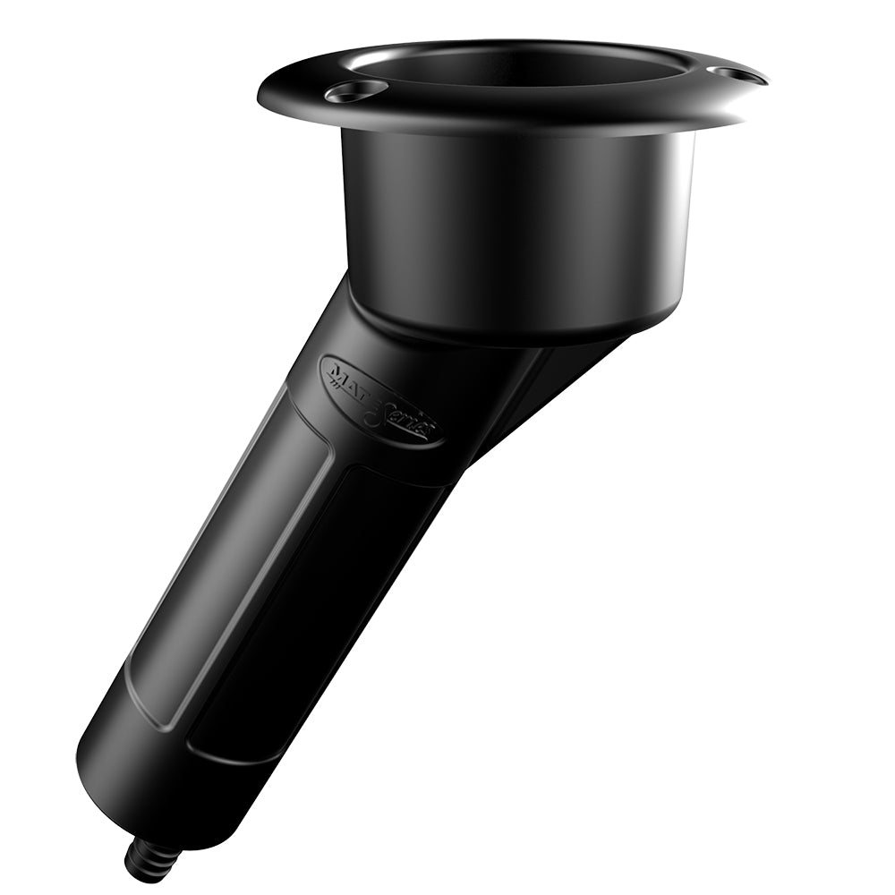 Mate Series Plastic 30 Rod Cup Holder Drain Round Top Black