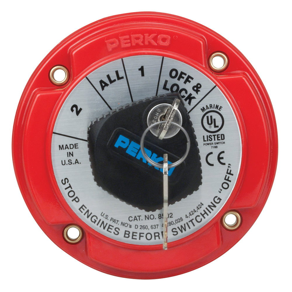Perko Medium Duty Battery Selector Switch wKey Lock