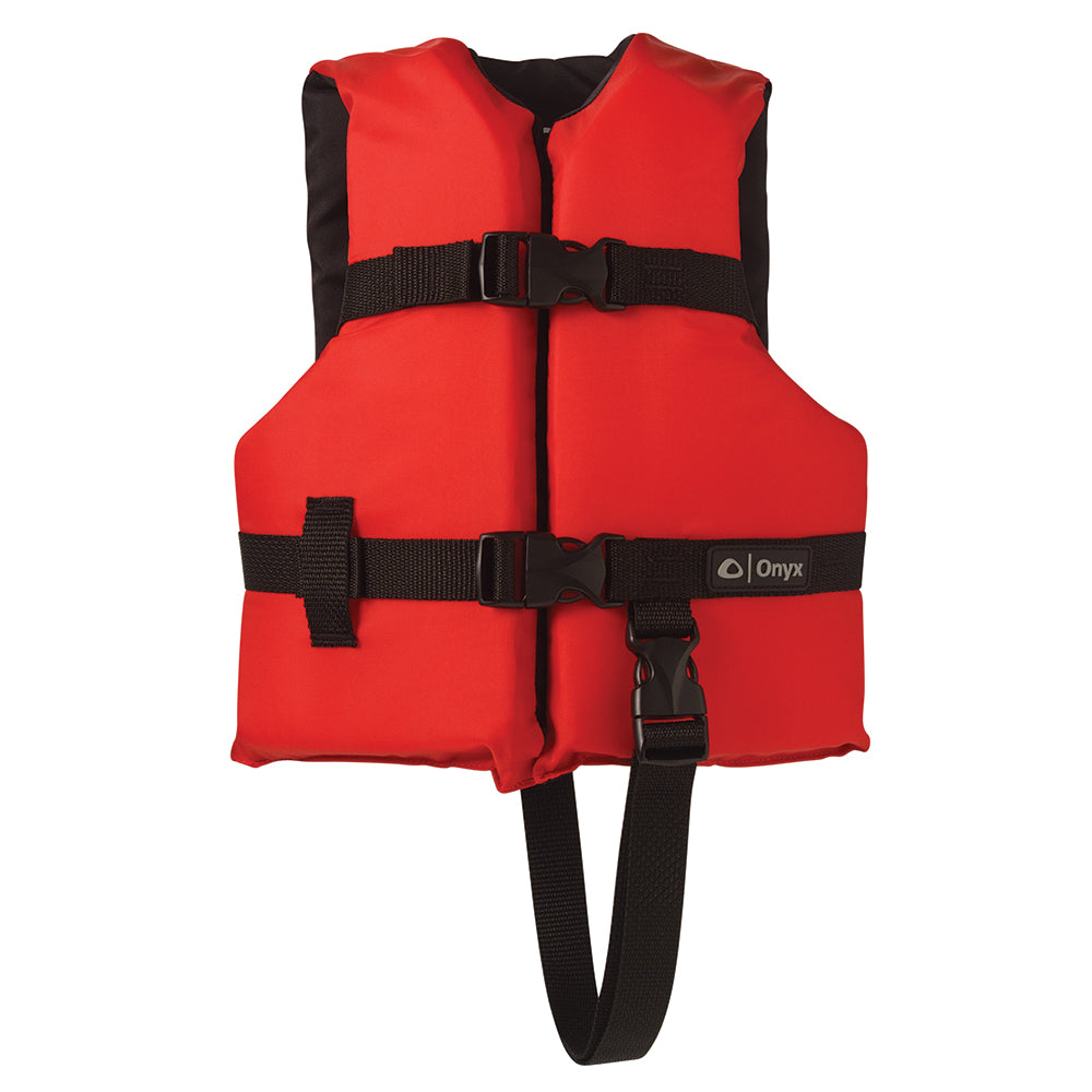 Onyx Nylon General Purpose Life Jacket Child 3050lbs Red