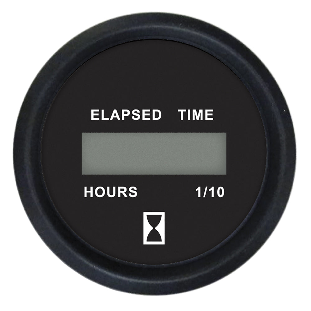 Faria Euro Black 2 Digital Hourmeter Gauge