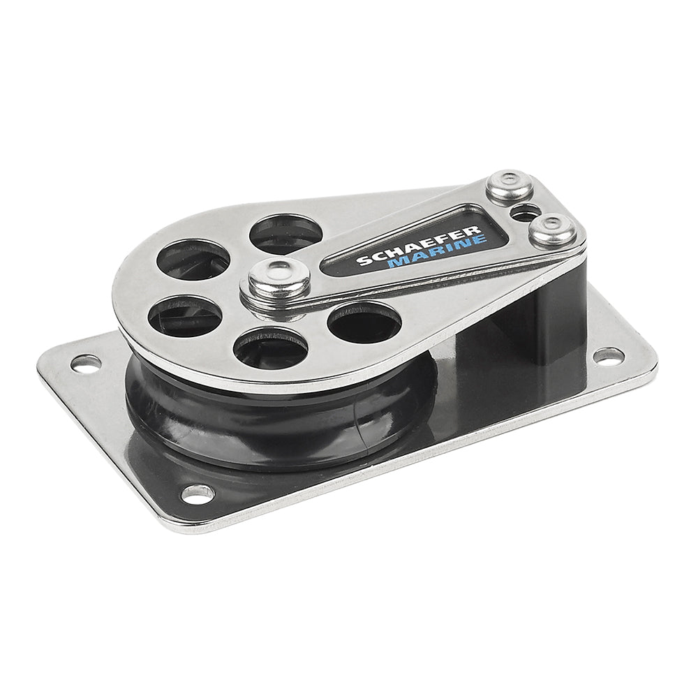 Schaefer Series 5 Flat Base Cheek Block Stainless Steel Cheeks