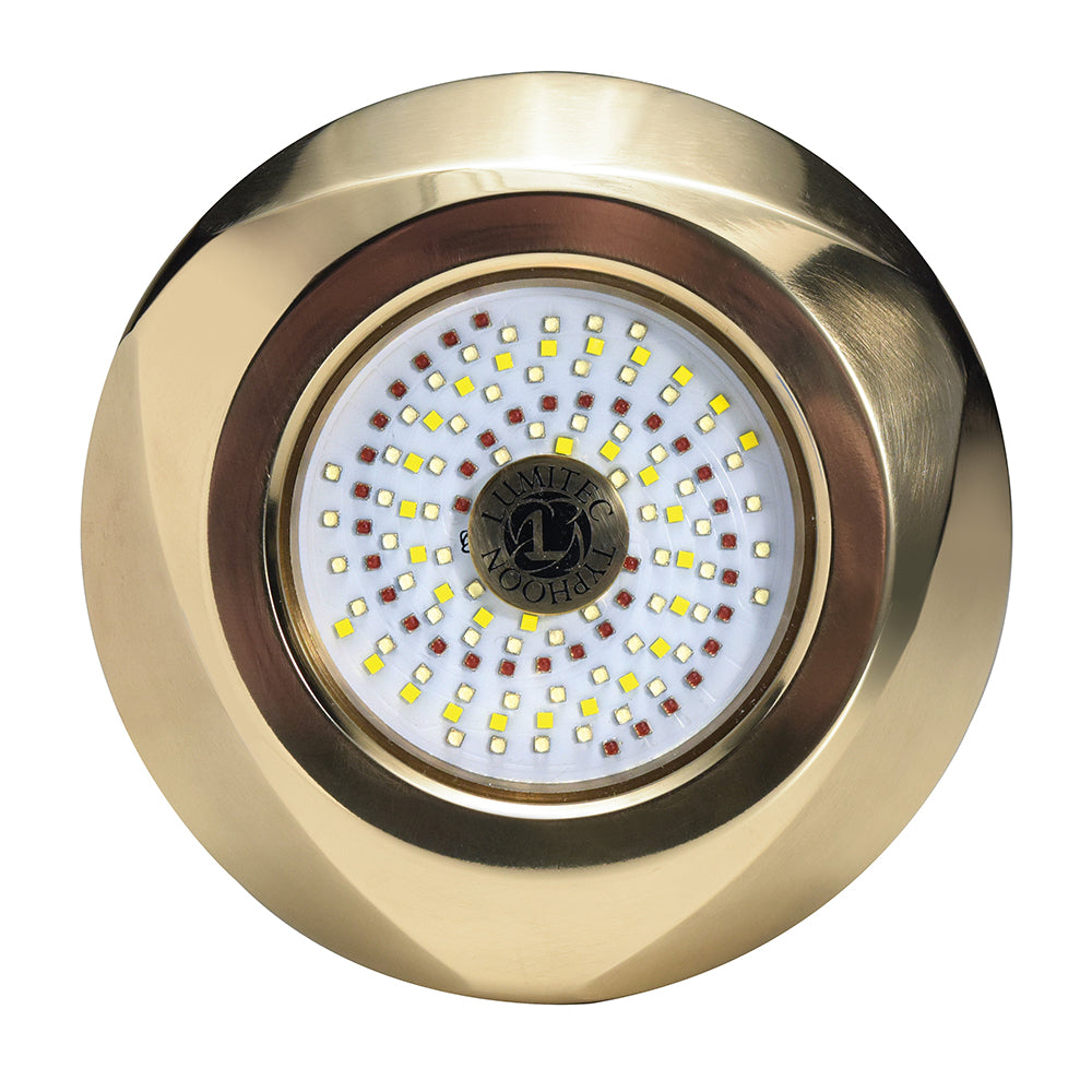 Lumitec SeaBlaze Typhoon Underwater Bronze ThruHull LED Light WhiteBlue