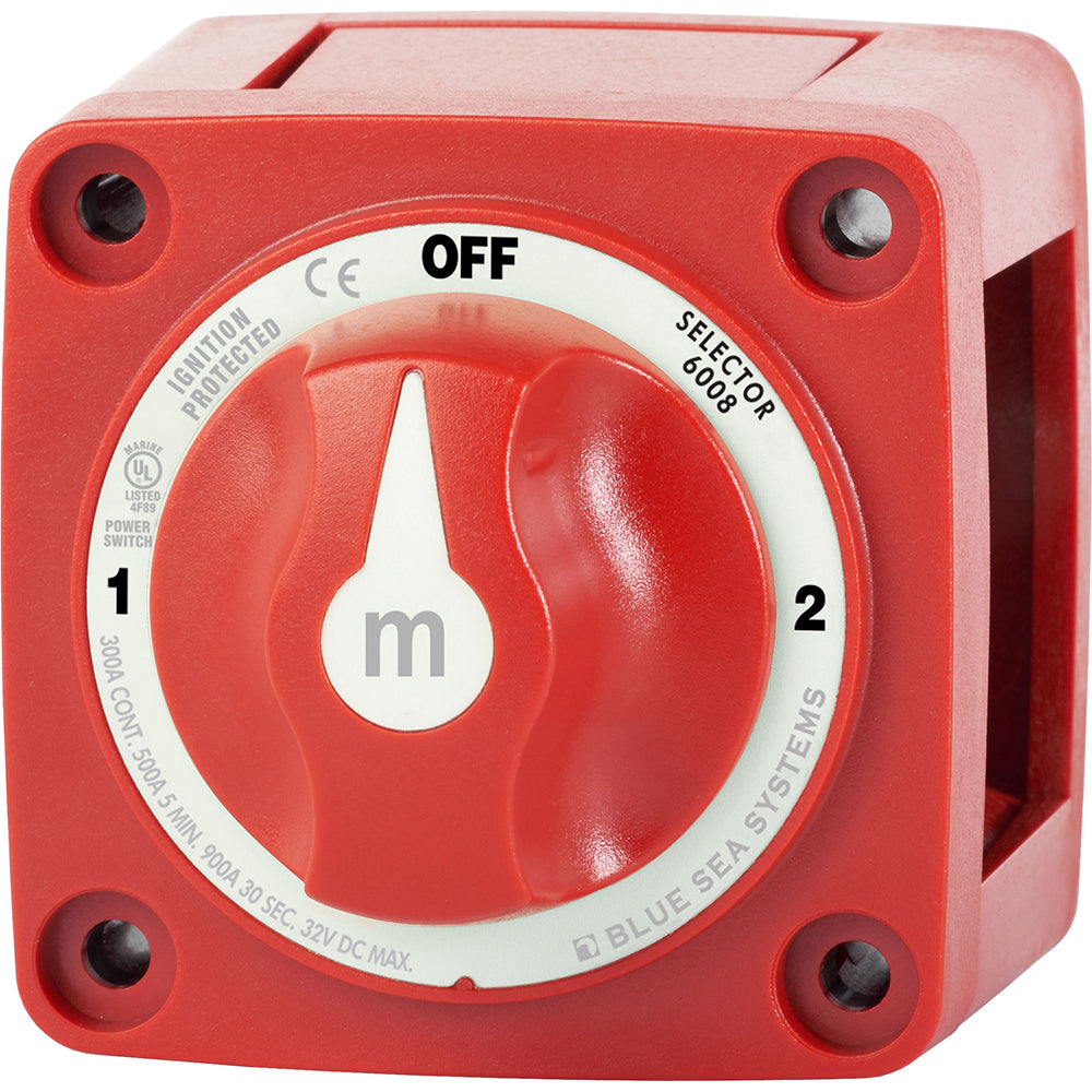 Blue Sea 6008 MSeries Battery Switch 3 Position Red