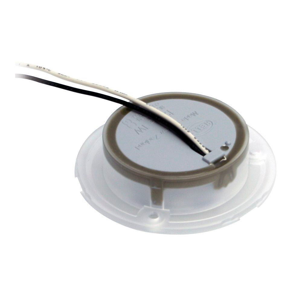 Hella Marine Blue LED Round Courtesy Lamp White Bezel 24V
