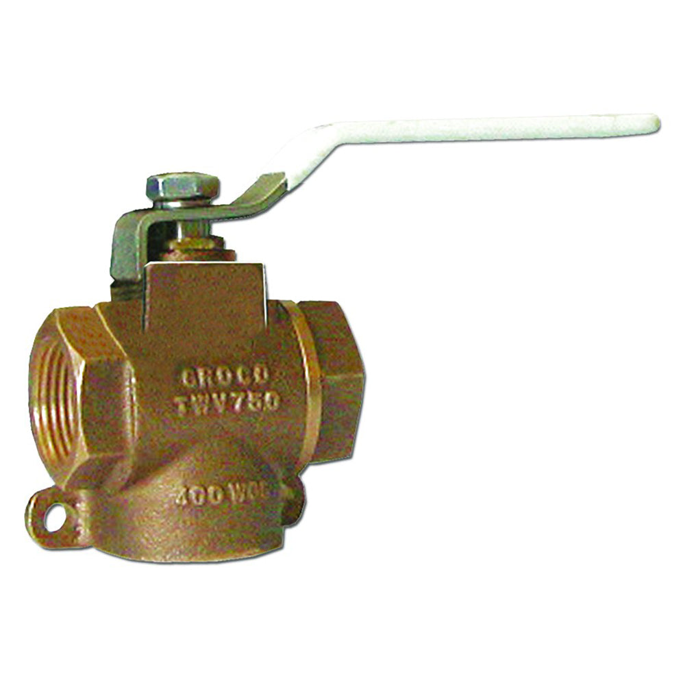 GROCO 112 NPT Bronze 3Way Valve