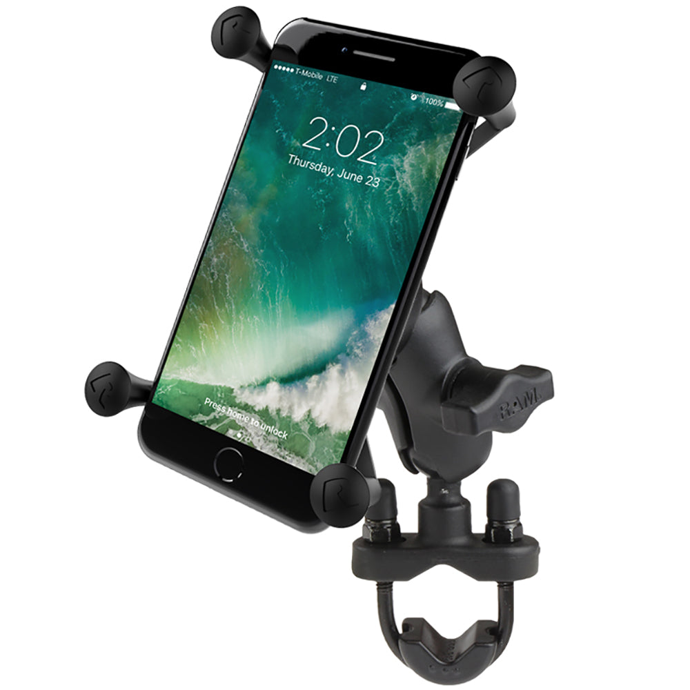 RAM Mount XGrip Large Phone Mount wHandlebar UBolt Base