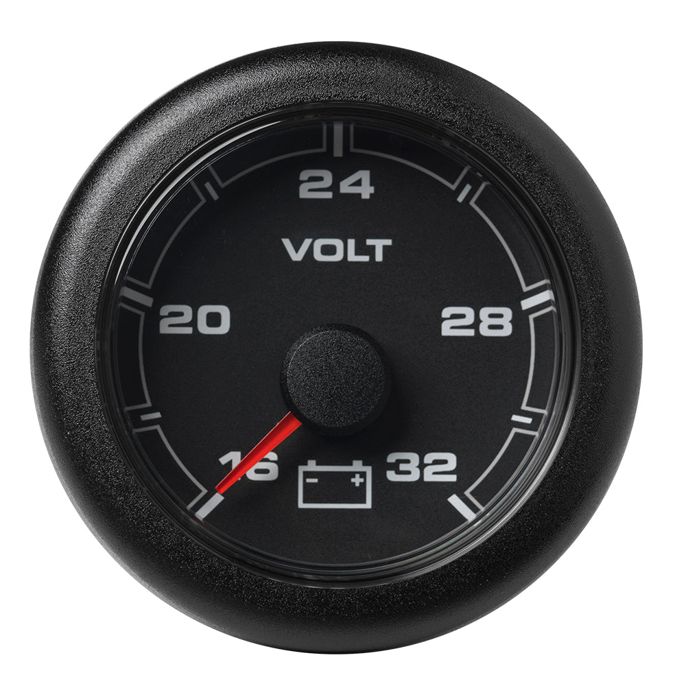 Veratron 52MM 2116 OceanLink Battery Voltage Gauge 16 to 32V Black Dial Bezel