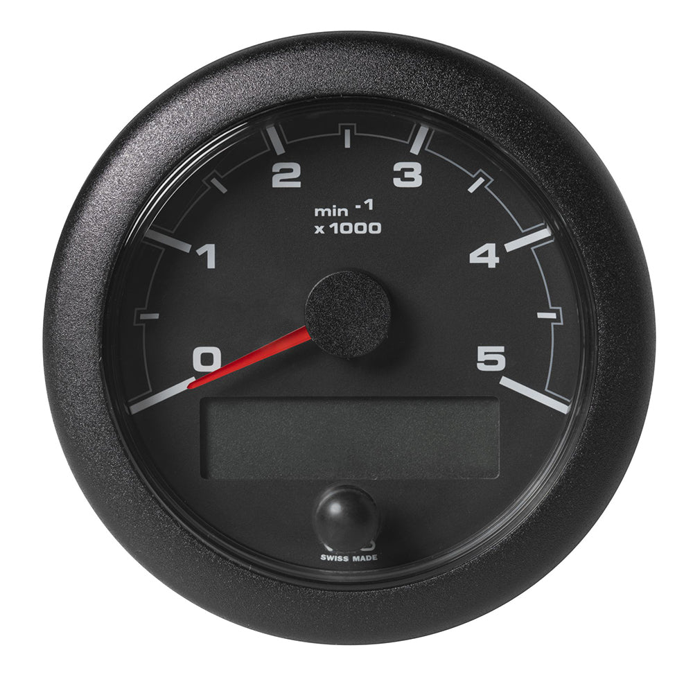 Veratron 338 85MM OceanLink NMEA 2000 Tachometer 5000 RPM Black Dial Bezel