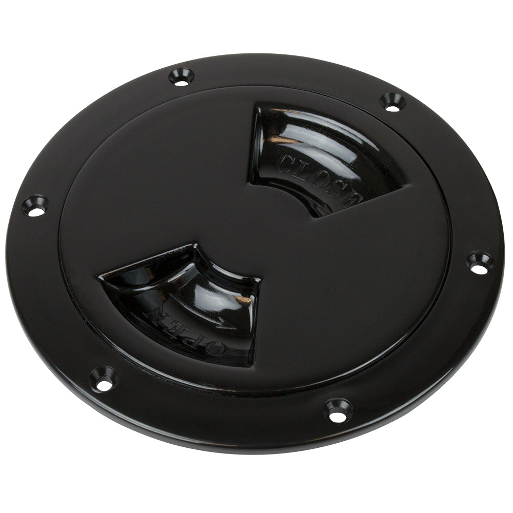 SeaDog Smooth Quarter Turn Deck Plate Black 5