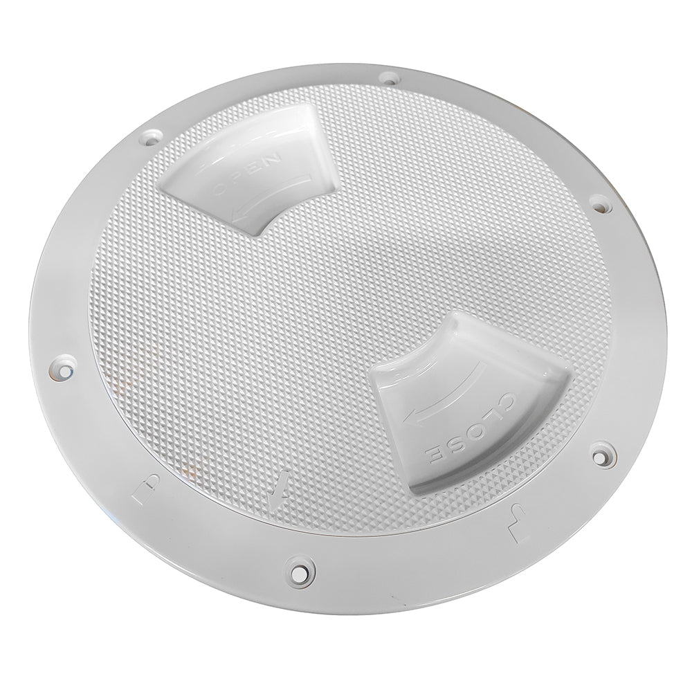 SeaDog Textured Quarter Turn Deck Plate White 8