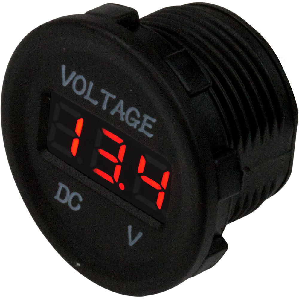 SeaDog Round Voltage Meter 6V30V