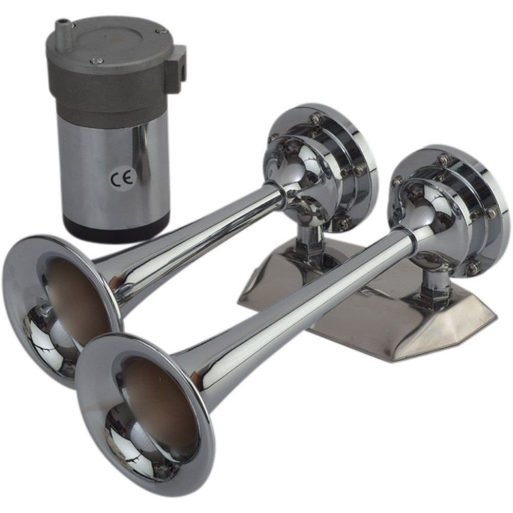 SeaDog MaxBlast Air Horn Mini Dual Trumpet
