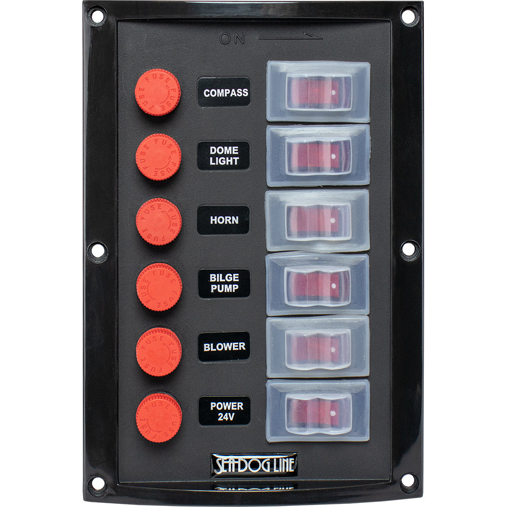 SeaDog Splash Guard Switch Panel Vertical 6 Switch