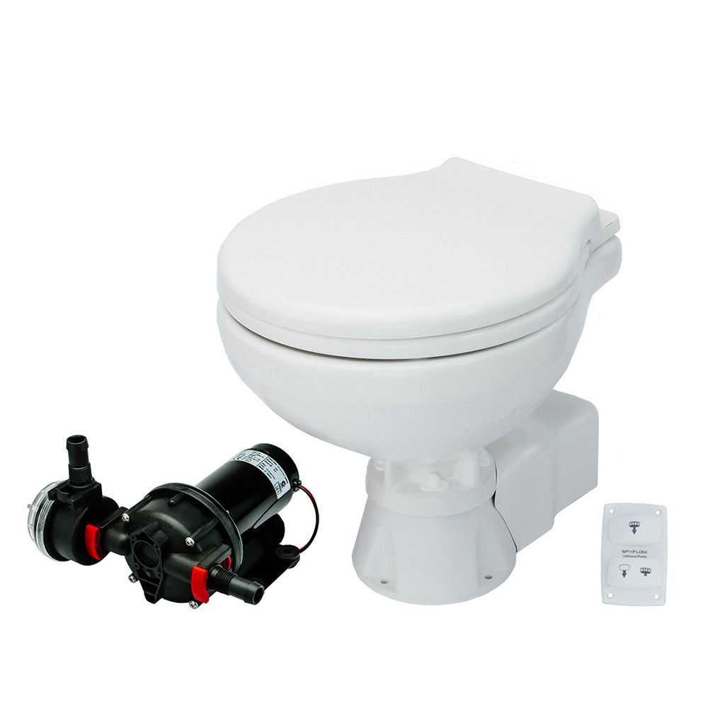 Johnson Pump AquaT Toilet Silent Electric Compact 12V wPump