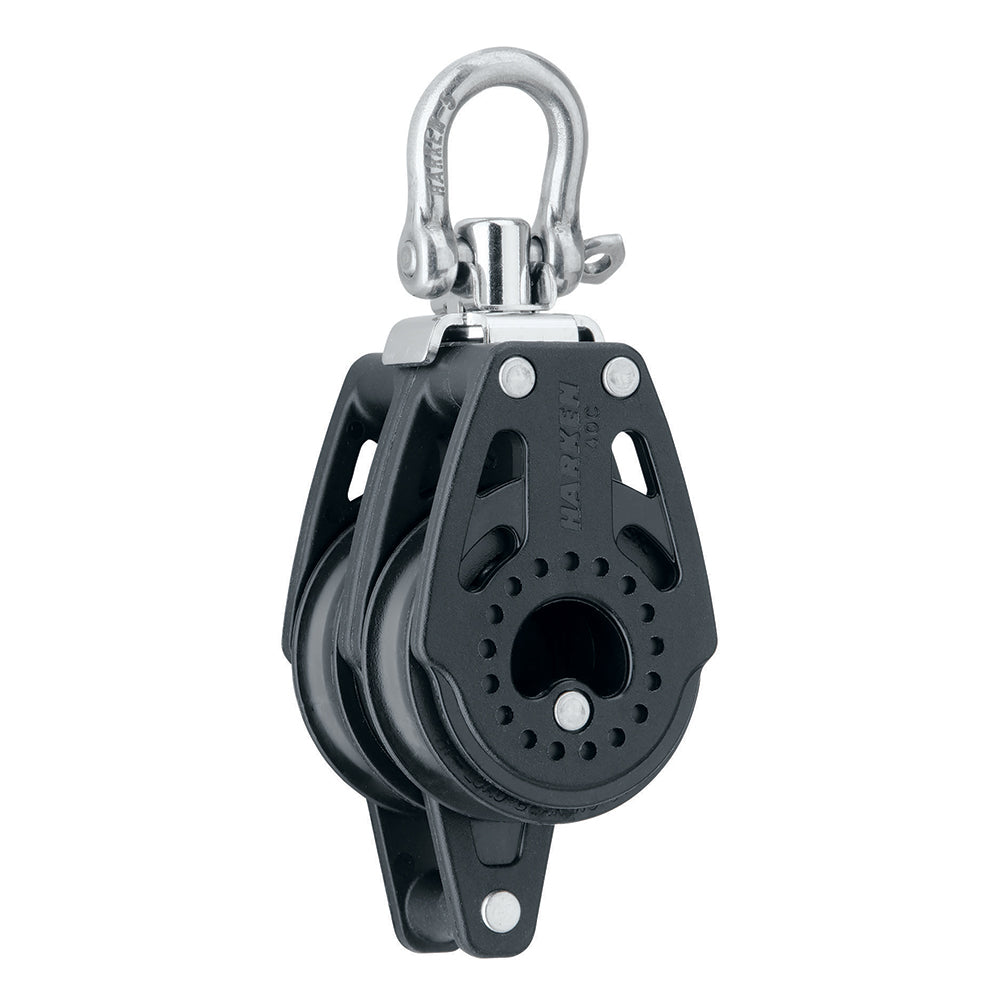 Harken 40mm Carbo Air Double Swivel Block wBecket