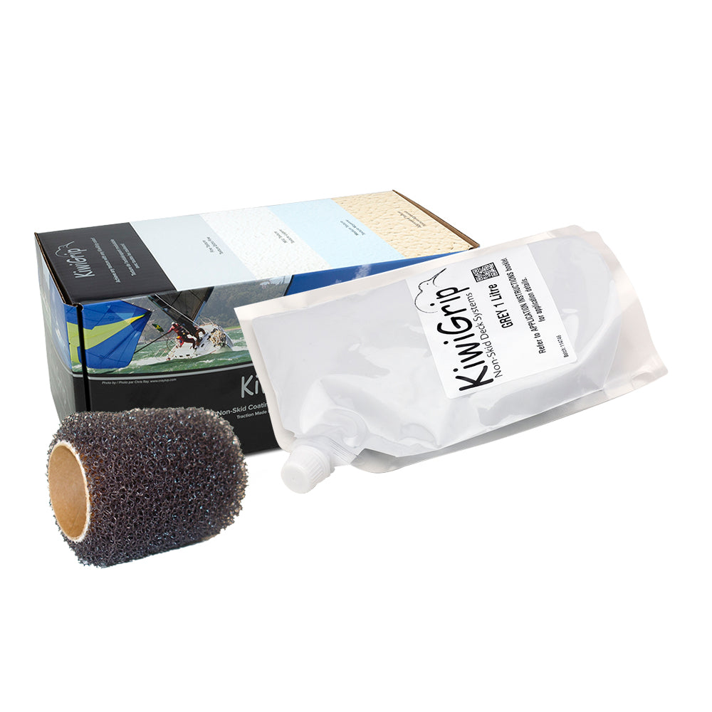 KiwiGrip 1 Liter Pouch Grey w4 Roller