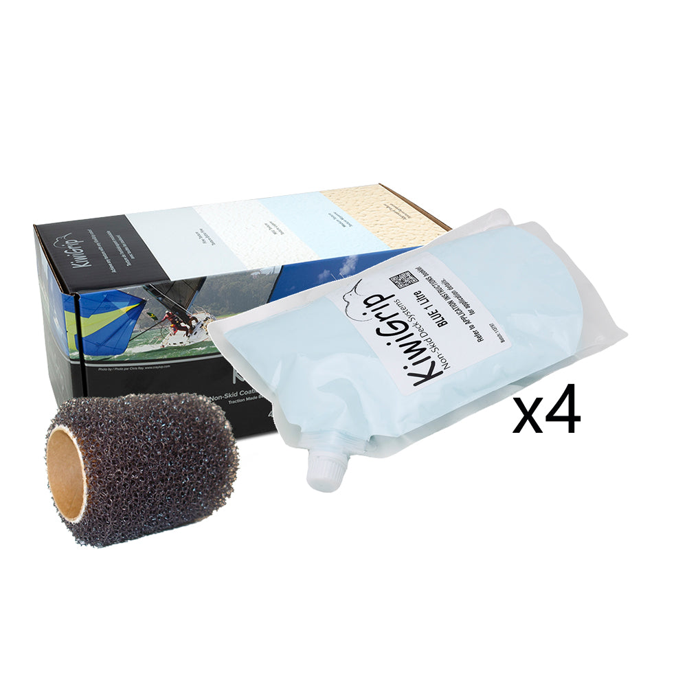 KiwiGrip 4 1 Liter Pouches Blue w4 Roller