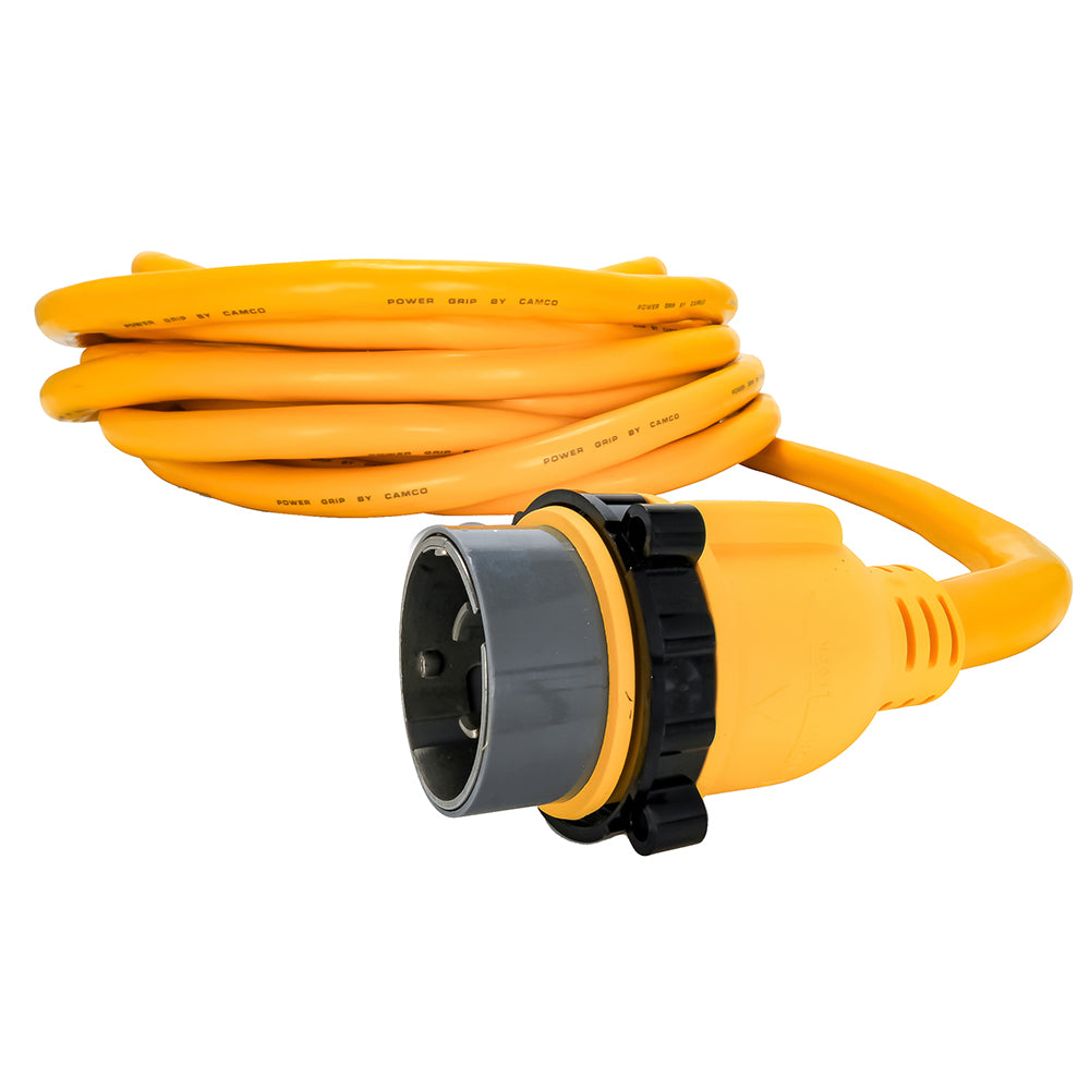 Camco 50 Amp Power Grip Marine Extension Cord 50 MLockingFLocking Adapter