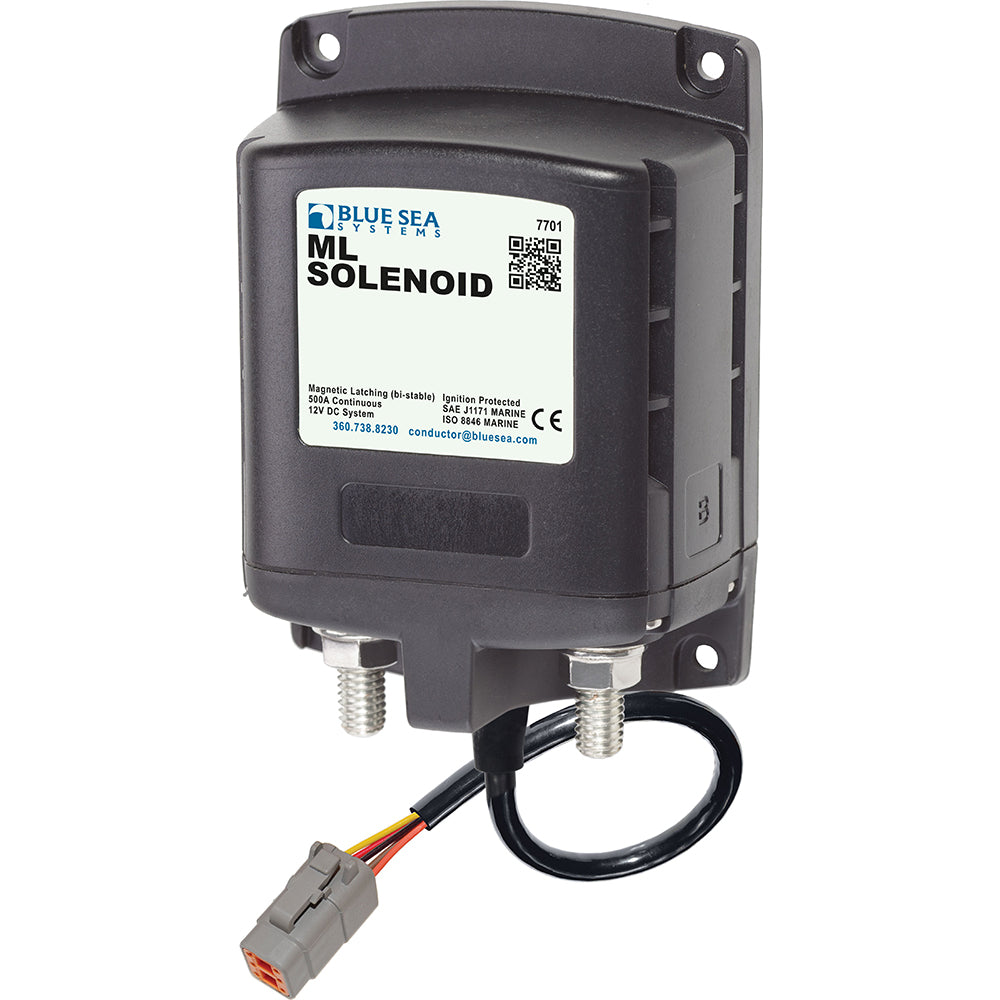 Blue Sea 7701100 ML Solenoid 12V 500A wDeutsch Connector
