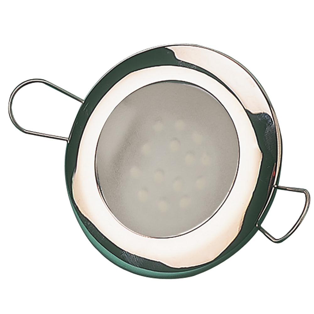 SeaDog LED Overhead Light 2716 Brushed Finish 60 Lumens Frosted Lens Stamped 304 Stainless Steel