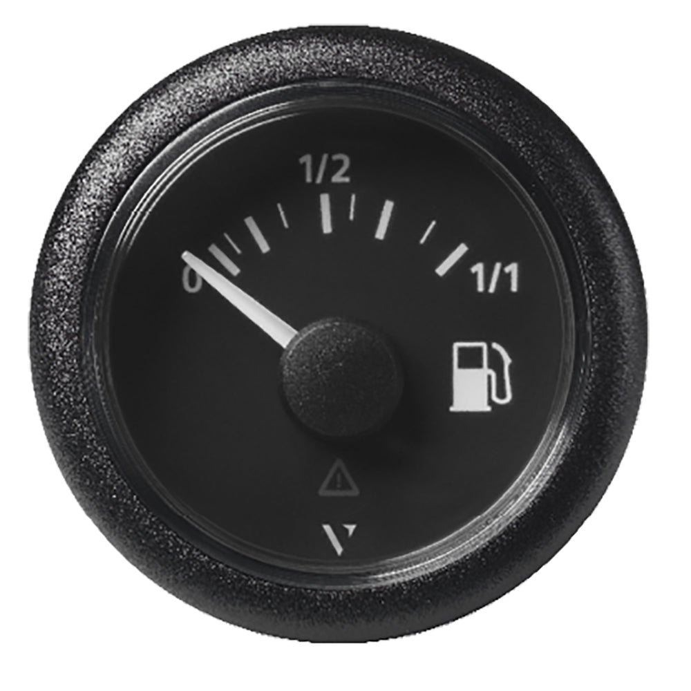 Veratron 52MM 2116 ViewLine Fuel Level Gauge 011 3 to 180 OHM Black Dial Round Bezel