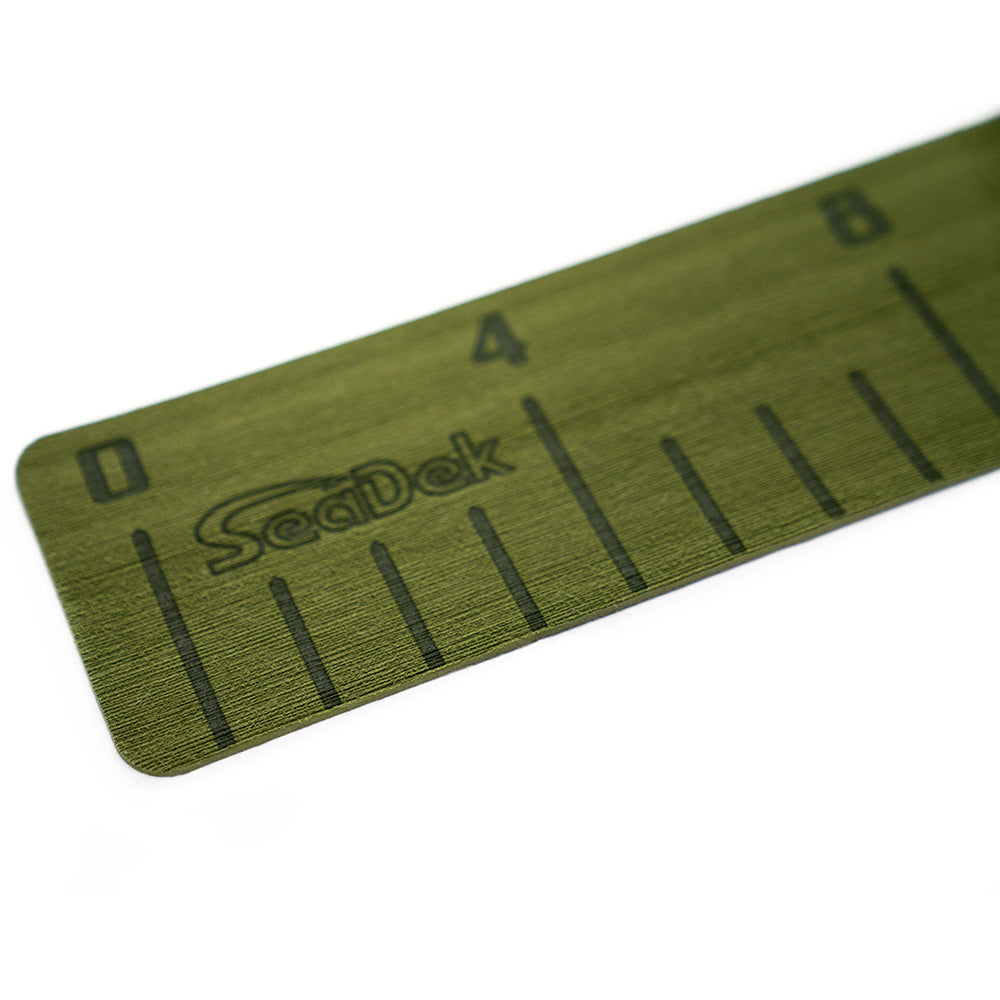 SeaDek 36 Fish Ruler Olive Green wSeaDek Logo