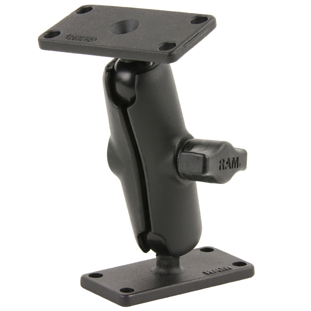 RAM Mount Double Ball Mount wTwo 15 x 3 Plates