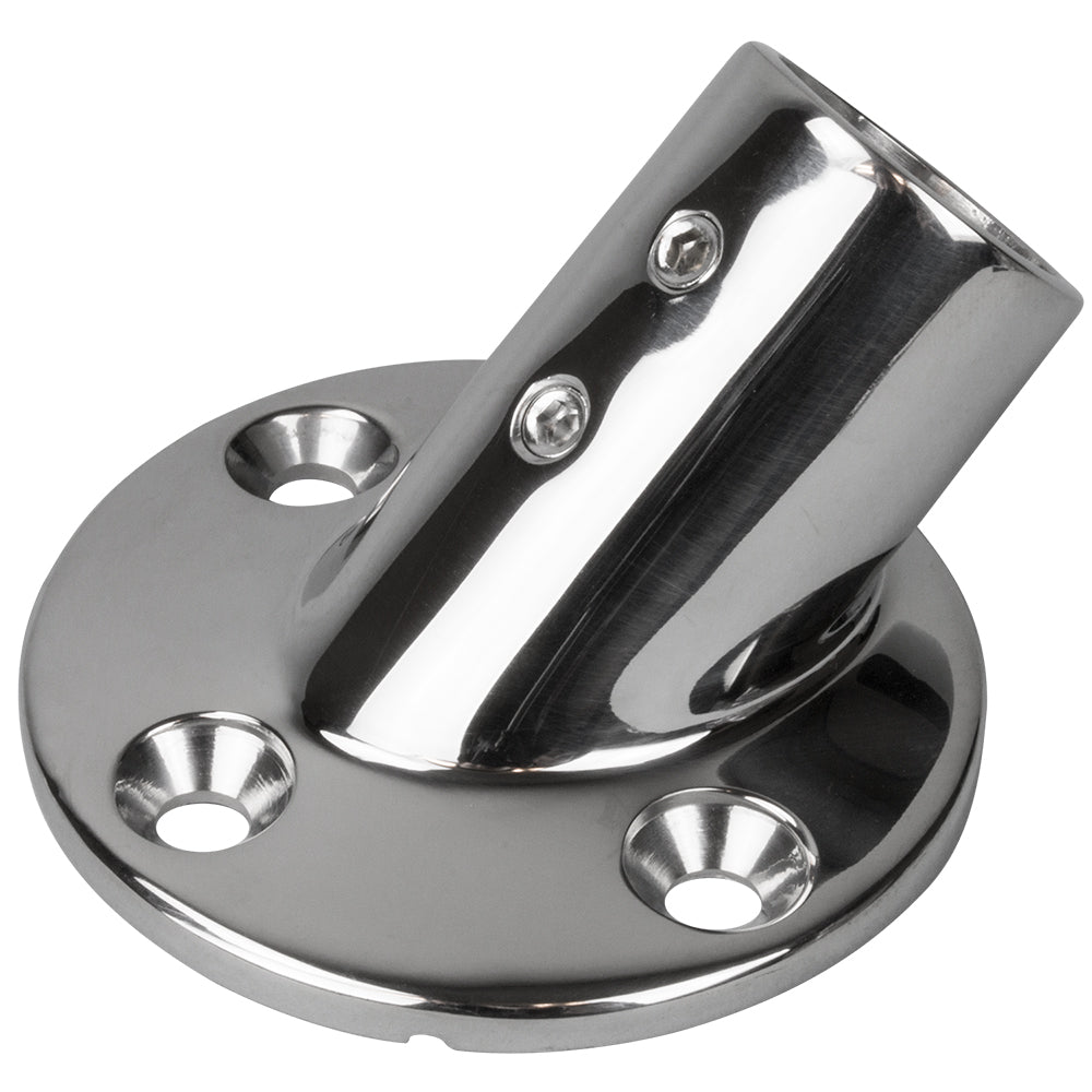 SeaDog Rail Base Fitting 234 Round Base 45 316 Stainless Steel 1 OD
