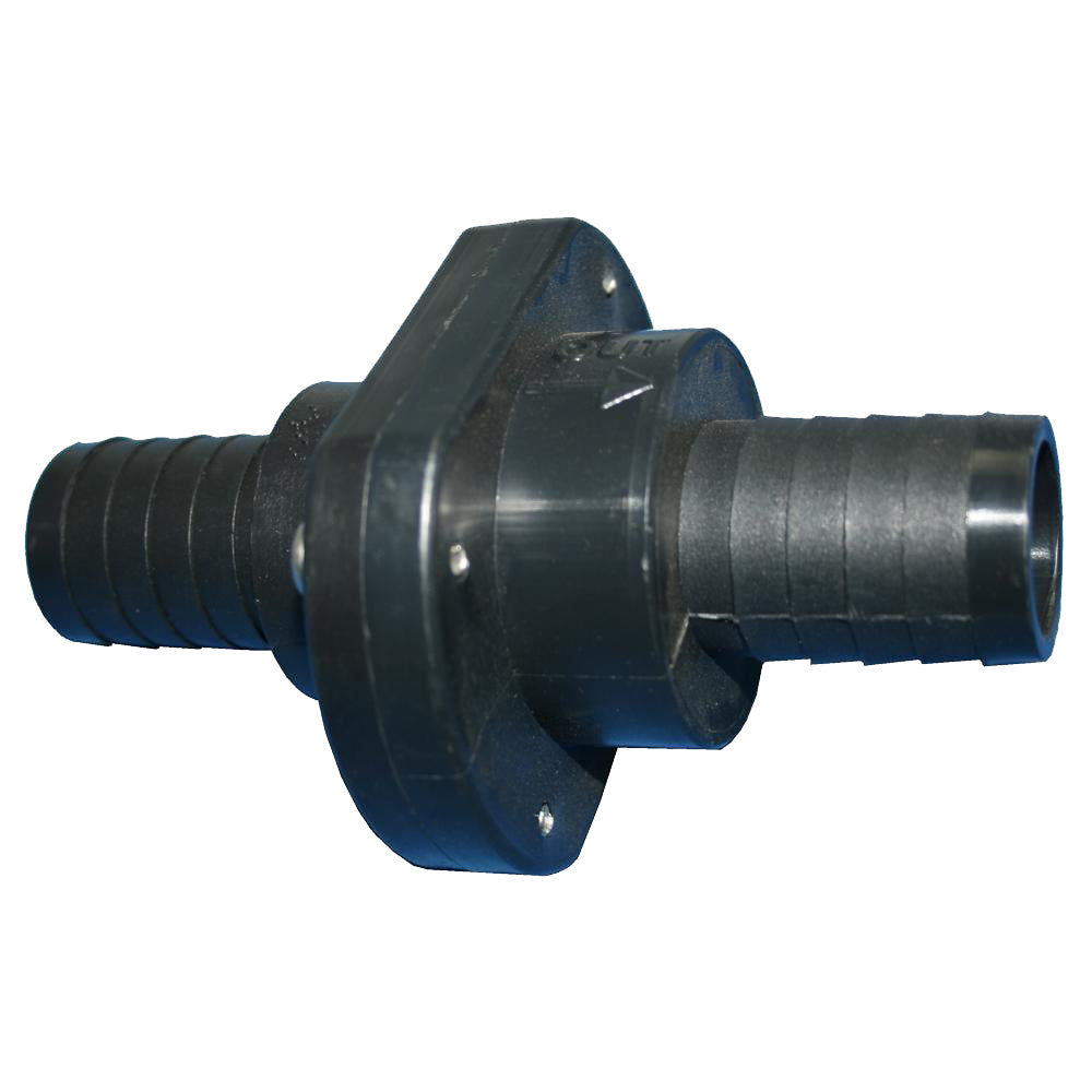 TH Marine Double Barb Inline Scupper Check Valve 118 Black